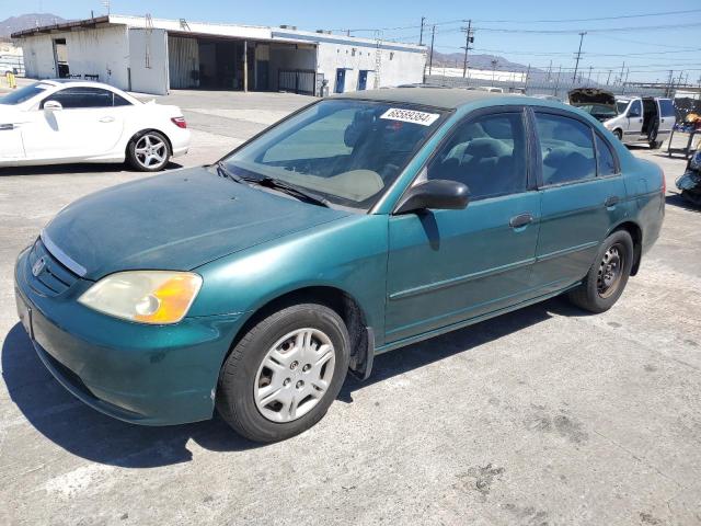 2001 HONDA CIVIC LX VIN: 2HGES16501H613453