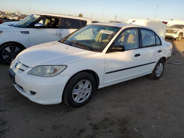 2005 HONDA CIVIC DX V VIN: 2HGES16315H551534