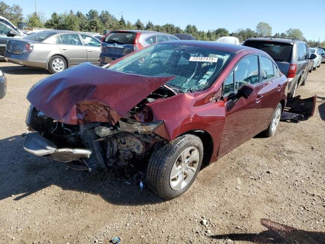 2013 HONDA CIVIC LX VIN: 19XFB2F54DE061285